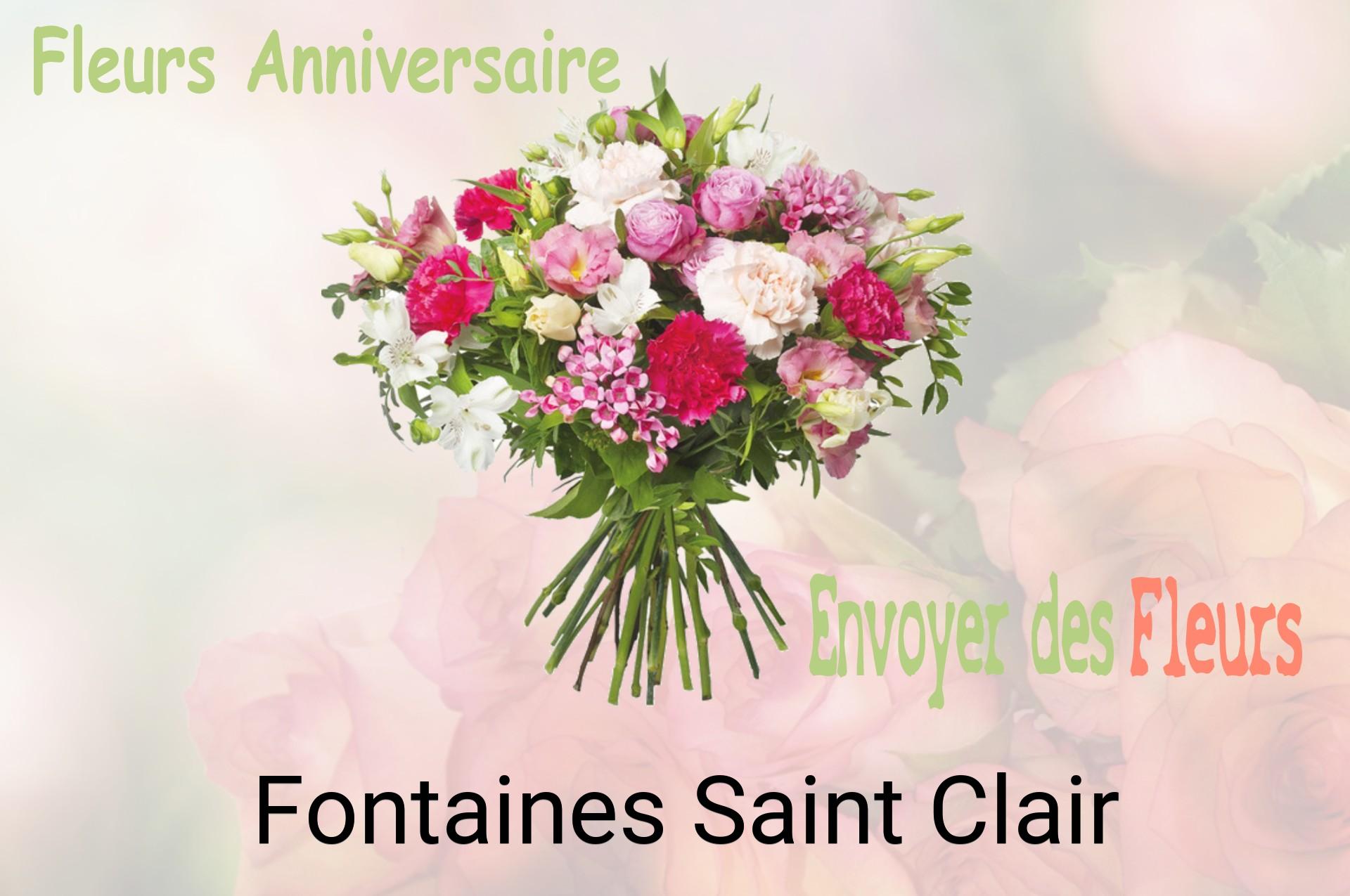 Bouquet de fleurs d’anniversaire livré à Fontaines-Saint-Clair