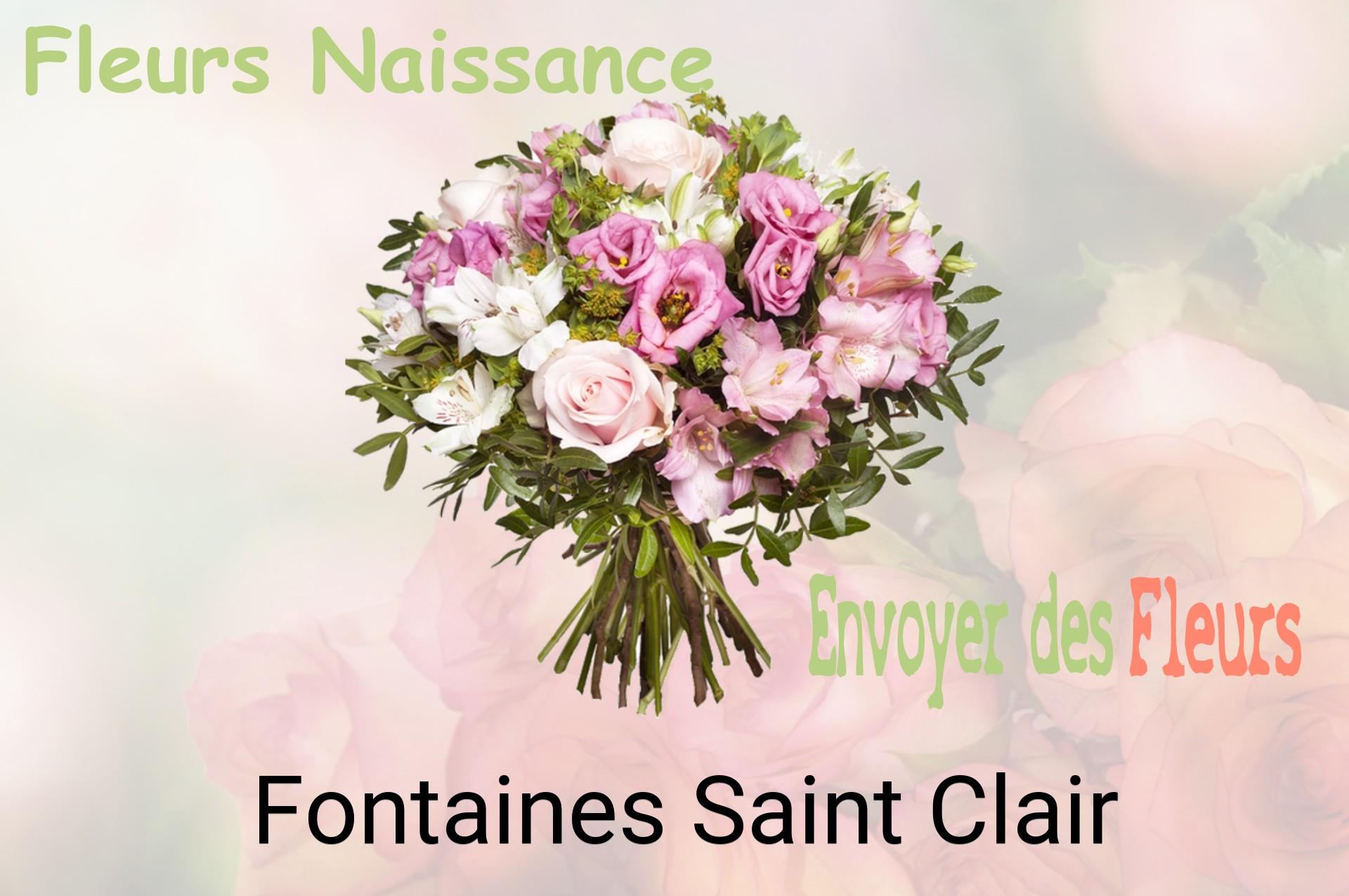 Bouquet de fleurs de naissance livré à Fontaines-Saint-Clair