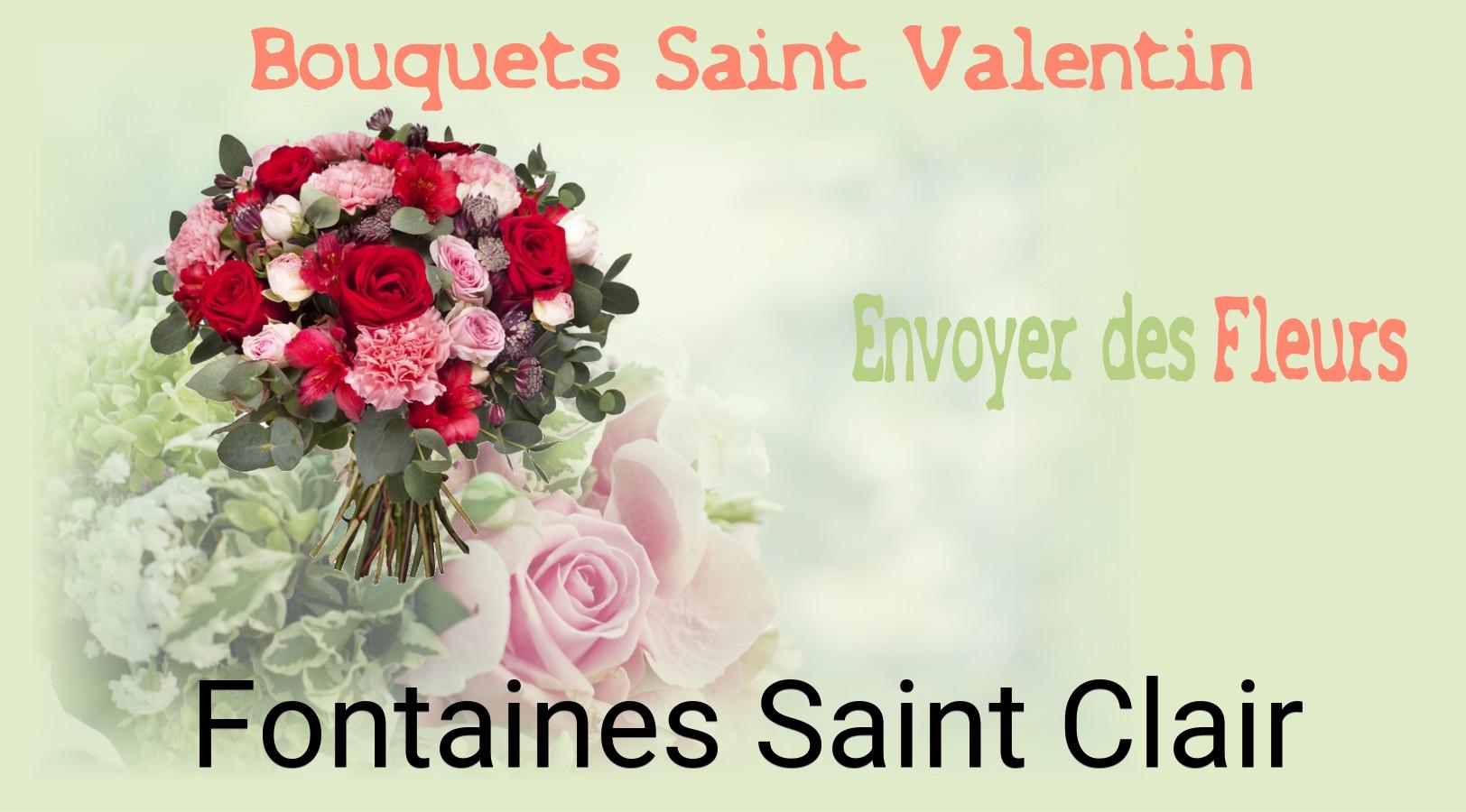 Roses de Saint-Valentin livrées à Fontaines-Saint-Clair